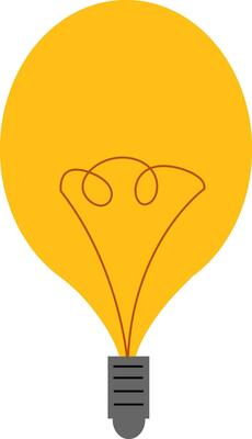 Light bulb 2, vector or color illustration.