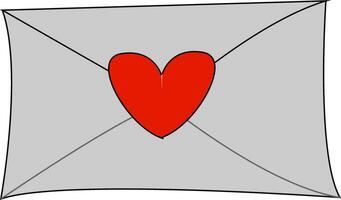 Love letter, vector or color illustration.