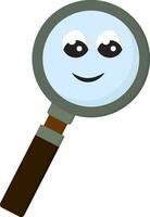 Magnifying glass, vector or color illustration.