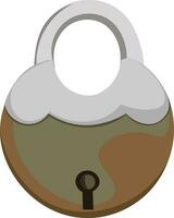 Padlock, vector or color illustration.