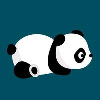 Panda, vector or color illustration.