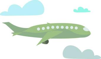 Plane, vector or color illustration.