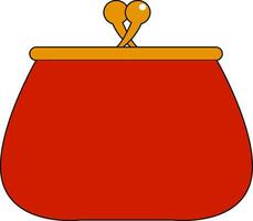 Purse 2, vector or color illustration.