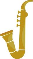 Saxophone, vector or color illustration.