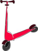 Scooter for guy, vector or color illustration.