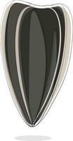 clipart de un girasol semilla conjunto aislado en de color blanco antecedentes visto desde el frente, vector o color ilustración.