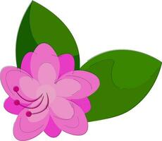 Clipart of an azalea flower that looks adorable vector or color illustration