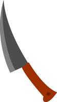 Clipart of a big knife vector or color illustration