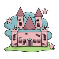palacio con estrella ilustración vector