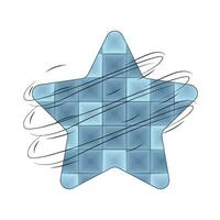 blue star illustration vector