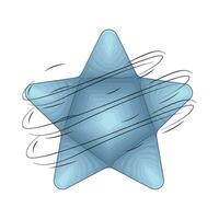 blue star illustration vector