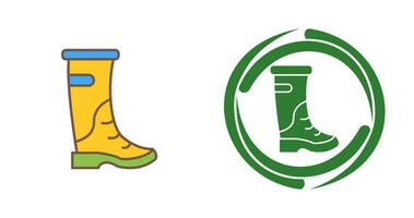 icono de vector de botas de lluvia