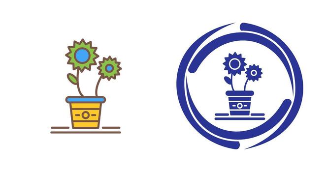 icono de vector de flores