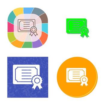 Certificate Vector Icon