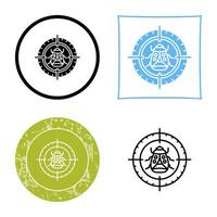 Bug Target Vector Icon