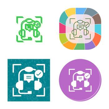 icono de vector de soporte técnico
