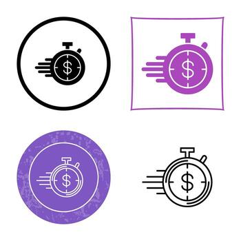 icono de vector de temporizador