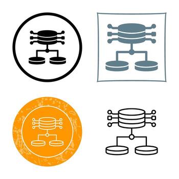 icono de vector de datos estructurados