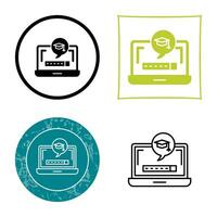 Digital Learning Vector Icon