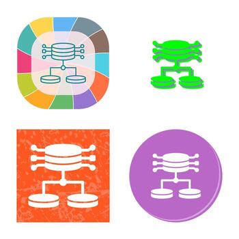 icono de vector de datos estructurados