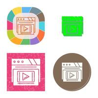 Video Player Vector Icon