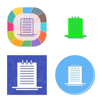 icono de vector de notas