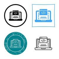 icono de vector de codificación