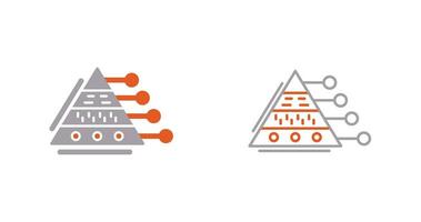 Pyramid Graph Vector Icon