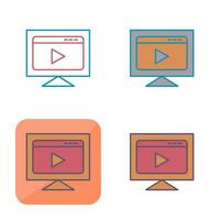 Video Streaming Vector Icon