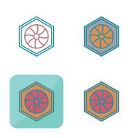 Unique Hexagonal Diaphram Vector Icon
