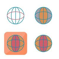 Unique Globe Vector Icon