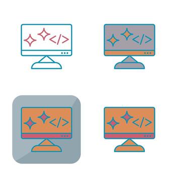 Unique Clean Code Vector Icon