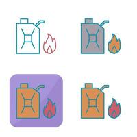 Unique Fuel to Fire Vector Icon