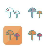 Mushrooms Vector Icon