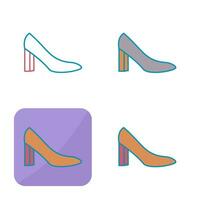 icono de vector de tacones