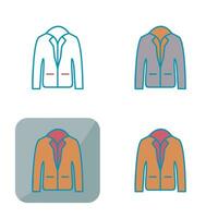 icono de vector de chaqueta elegante