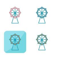 Ferris Wheel Vector Icon