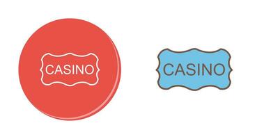 icono de vector de signo de casino