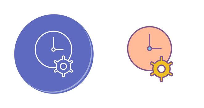 Unique Time Optimization Vector Icon