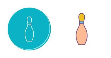 Unique Bowling Pin Vector Icon