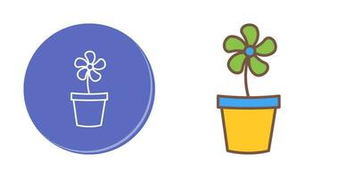 Flower Pot Vector Icon