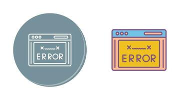 icono de vector de código de error