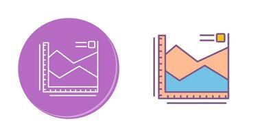 icono de vector de gráfico de spline