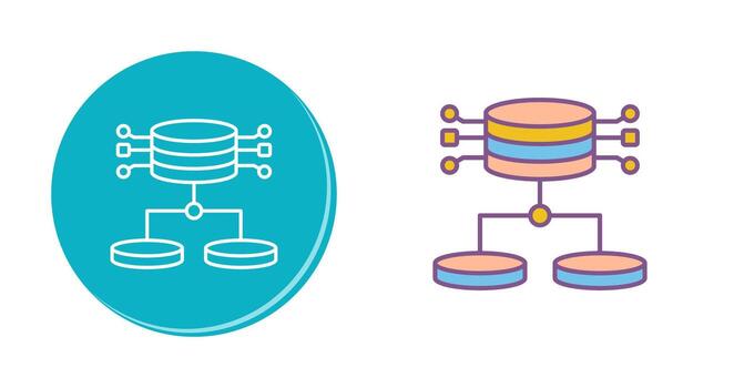 Structured Data Vector Icon