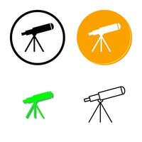 icono de vector de telescopio