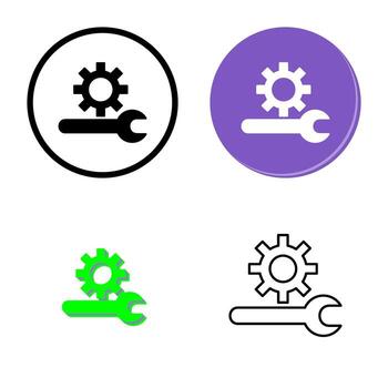 icono de vector de soporte técnico único