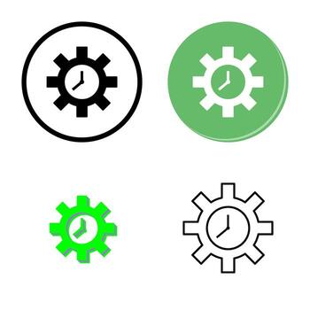 Unique Time Optimization Vector Icon