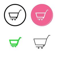 Unique Empty Cart Vector Icon