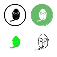 Unique Oxygen Mask Vector Icon