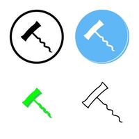 Unique Corkscrew Vector Icon